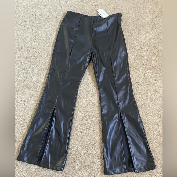 Commense Pants - Commense Faux Leather Pants